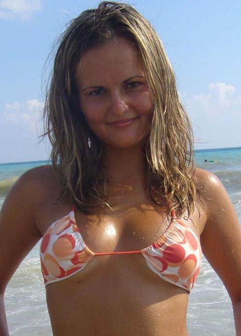 Cute German Bikini Teen At Beach
