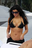 Kim Kardashian's Big Tits In Bikini At Miami 