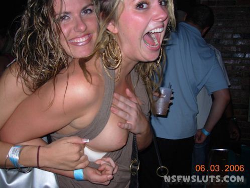 Naughty Girls Flashing Nipples
